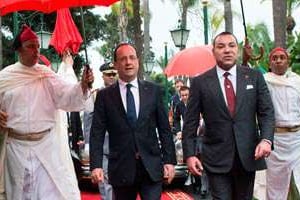 Avec Mohammed VI (ici à Casablanca en avril 2013), les tensions se sont apaisées © Bertrand Langlois/Pool/AFP