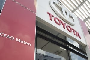 La concession de CFAO à Abidjan distribue exclusivement la marque Toyota. © Sylvain Cherkaoui pour J.A.