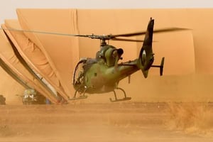 Mali: les hélicoptères français de l’opération « Barkhane », les pales du désert © AFP