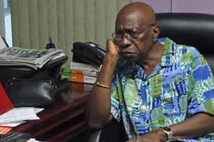 L’ancien vice-président de la Fifa le Trinidadien Jack Warner, dans son bureau, le 6 juin 2015. © AFP