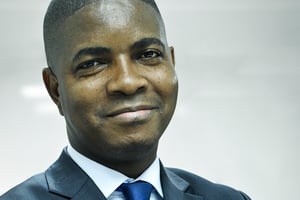 Bienvenu Liyota, ministre congolais de l’Environnement et du Développement durable. © Vincent Fournier/J.A.