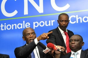 L’ancien président de l’Assemblée nationale ivoirienne Mamadou Koulibaly, le 15 mai 2015 à Abidjan. © Sia Kambou/AFP