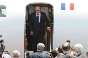François Hollande s’est rendu à Alger le 15 juin, où il a rencontré son homologue, le président Abdelaziz Bouteflika. © Sidali Djarboub/AP/SIPA