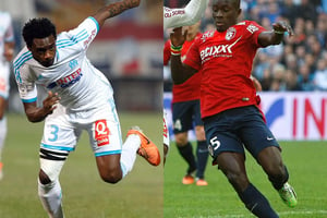 Le Camerounais Nicolas Nkoulou (Marseille) est convoité par Lyon et Arsenal, et le Sénégalais Idrissa Gueye pourrait quitter Lille pour Southampton. © Claude Paris/AP/SIPA