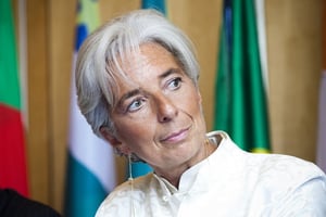 L’ancienne ministre française des Finances, Christine Lagarde, dirige le FMI depuis juillet 2011. © Bruno Levy pour Jeune Afrique