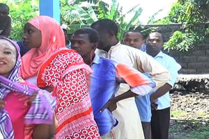 Les Comoriens votent, le 25 janvier 2015, pour élire leurs députés. © AFP