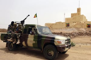 Un véhicule de l’armée malienne. © AFP