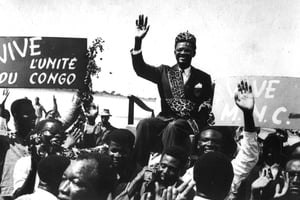 Patrice Émery Lumumba, le 1er septembre 1960, à Stanleyville. © Archives JA