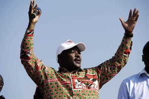 Pierre Nkurunziza, le président burundais. © Marc Hofer/AP/SIPA