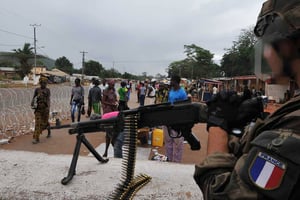 Un militaire français de la force Sangaris en Centrafrique. © AFP