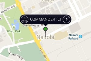 Uber est déjà présent dans quatre pays africains. © Trésor Kibangula/Jeune Afrique.