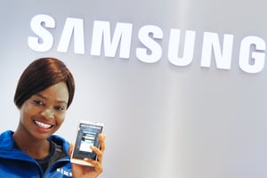 En 2014, Samsung Electronics détenait déjà 35 % du marché africain des smartphones. © SIPHIWE SIBEKO/REUTERS