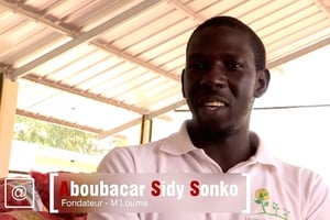 Aboubacar Sidy Sonko, fondateur de mLouma et gagnant du challenge 2014. © DR