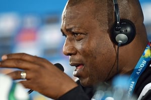 L’ancien sélectionneur nigérian Stephen Keshi. © AFP
