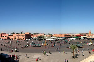 Place Jemaa el-Fna à Marrakech, au Maroc. © Pierre Metivier/Flickr