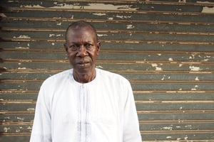 Abdourahamane Gueye a passé huit mois dans les geôles d »Hissène Habrè. © Rémi Carayol, pour J. A.