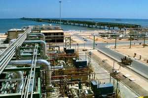 Compagnie pétrolière italienne à Mellitah, Libye. © Eni Press office/AP/SIPA