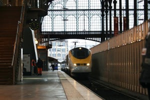 Un Eurostar à la gare du Nord à Paris. © AFP