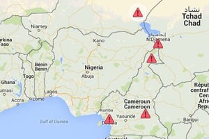 Le Niger, le Tchad et le Cameroun ont successivement pris des mesures contre le port du voile intégral. © Google Map