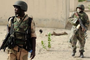 Des soldats nigérians, en février 2015. © AFP