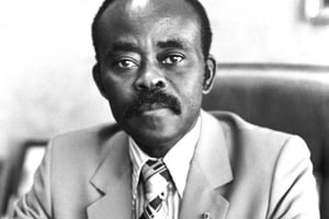 Georges Rawiri, ancien numéro deux du régime, était très proche d’Omar Bongo Ondimba. © Pascal Maître/Archives J.A.
