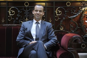 Yassine Brahim, ministre du Développement et patron d’Afek Tounes. © Vincent Fournier pour J.A.