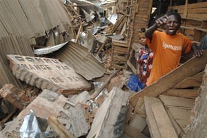 Image d’un précédent séisme à Bukavu en 2008. © AFP