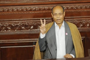 Le président Moncef Marzoukii en décembre 2011. © Fethi Belaid/AFP