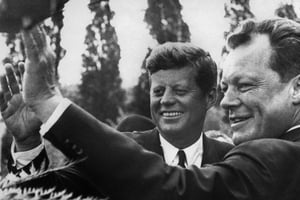 Kennedy à Berlin, en juin 1963. © AFP