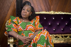 La présidente du gouvernement de transition de la République Centrafricaine Catherine Samba-Panza, le 20 mars 2014. © Sylvain Cherkaoui pour J.A.