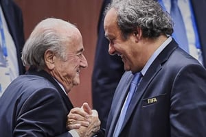 Michel Platini et Joseph Blatter. © AFP
