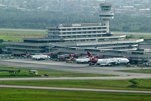 Vue de l’aéroport Murtala Mohammed  de Lagos en août 2007. © Sunday Alamba/Reuters