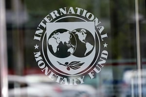 Logo du Fonds monétaire international. © Reuters