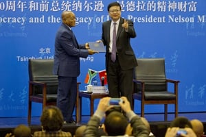 Jacob Zuma à Beijing, le 5 décembre 2014. © Ng Han Guan/AP/SIPA