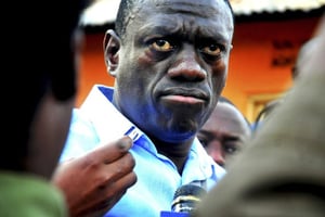L’opposant ougandais Kizza Besigye, le 19 mai 2011. © Ronald Kabuubi/AP/SIPA
