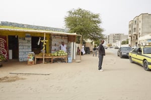 Une rue de Nouakchott, le 12 mai 2014. © Bruno Lévy pour J.A.