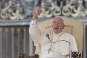 Le pape François au Vatican. © Alessandra Tarantino/AP/SIPA