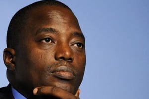 Joseph Kabila, président de la RDC et autorité morale de la Majorité présidentielle (MP) © Fabrice Coffrini/AFP