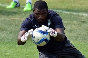 Sylvain Gbohouo a été installé dans le but ivoirien par Hervé Renard avant la CAN 2015. © AFP