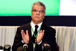 Amar Saâdani, le secrétaire général du FLN. © FAROUK BATICHE/AFP