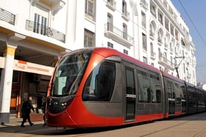 Vue d’un tramway Citadis d’Alstom à Casablanca, en décembre 2012. © P. Thebault/Alstom Transport