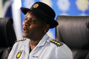 La chef de la police nationale sud-africaine Riah Phiyega, le 19 septembre 2014 à Pretoria. © Stringer/AFP