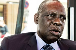 Issa Hayatou, président intérimaire de la Fifa. © JACQUES TORREGANO POUR J.A.