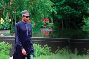 Le chef de l’État a été investi le 29 mai à Abuja. © JOHN MACDOUGALL/DPA/CORBIS.