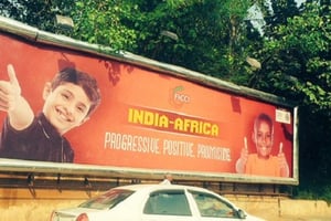 Affiche de promotion du forum du sommet Inde-Afrique © DR