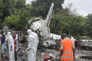 L’avion cargo s’est crashé le 4 novembre aux alentours de Juba. © Jason Patinkin/AP/SIPA