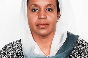 La secrétaire d’État djiboutienne chargée du logement, Amina Abdi Aden. © ABOU HALLOYTA