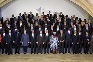 Les dirigeants européens et africains à Malte, le 11 novembre 2015. © Alessandra Tarantino/AP/SIPA
