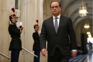 Francois Hollande avant son discours au Congrès, le 16 novembre 2015. © Michel Euler/AP/SIPA