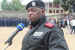 Célestin Kanyama, chef de la police congolaise à Kinshasa, le 2 septembre 2015. © Trésor Kibangula/J.A.